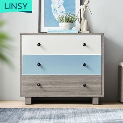 China Linsy European Country Style Living Room Furniture Vintage Drawer Wooden Living Room Adjustable Living Room Wooden Storage Box DJ2E (Other) for sale