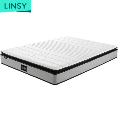 China Linsy Economical 25cm Foldable Waist Panel Soft Health Roll Up Memory Foam Mattress Bonnell Coil Spring B9223 for sale