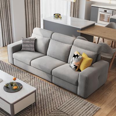 China Linsy Modular L Shape Simple Modern Home Furniture Sofa Set S110 Sofa Size Apartment Luxury Living Room Leisure Fabric Furniture Living Room for sale