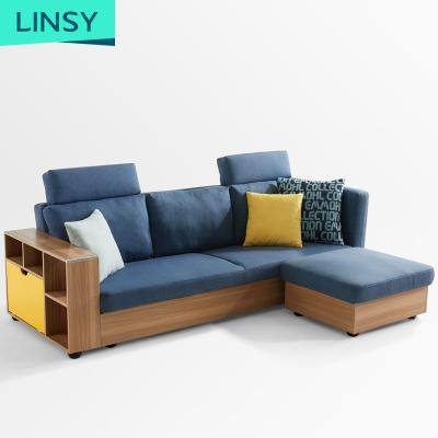 China Other Linsy Luxury Design For Living Room Fabric Sofas F-3 Piece Oversize Sleeper Sectional Sofa Sets 1011 for sale