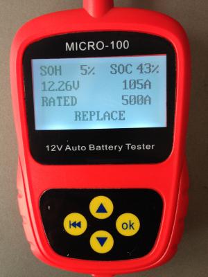 China Car Battery Tester MICRO-100 Digital Battery Tester Battery Conductance & Electrical Syste for sale