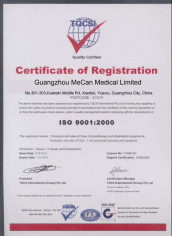 ISO 9001 - Guangzhou MeCan Medical Limited