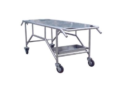 China Easy Moving / Brake Hospital Morgue Carts , Stainless Steel Cart Used As Stretcher for sale