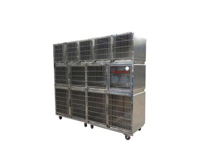 China Combination Stainless Steel Animal Cages 2400 * 700 * 2140mm for Veterinary Clinic for sale