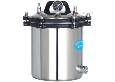 China Electric / LPG Heated Small Autoclave Sterilizer With Double Scale Indicator Pressure Gauge for sale