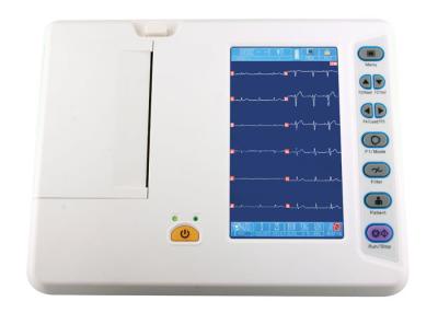 China Compact Size Portable Six Channel ECG Machine 12 Lead With Color Screen for sale