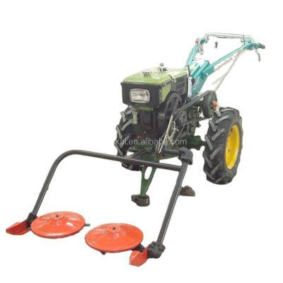 China Hot Selling Farm Garden Agriculture New Good Quality Two Wheels Type Cultivate Walking Tractor With Disc Mower for sale