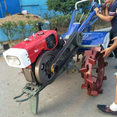 China Farm Tractor 15HP Walking Tractor With Seat And Tiller Plow for sale