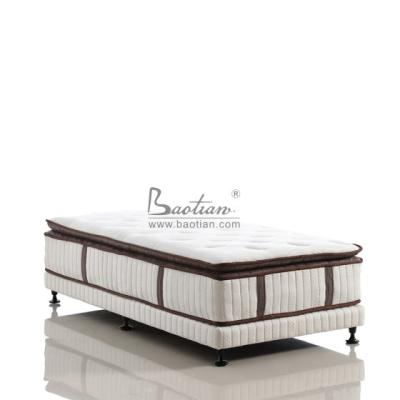 China Household Soft Compress Pocketed Coil Mattress With Pillow Top And Complicated Foam for sale