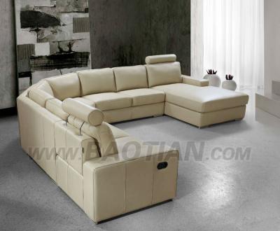 China Leather Sofa Home Furniture Big Sectional Corner Sofa (Others) Adjustable Modern Recliner Living Room Set Recliner European Style GENUINE Leather for sale