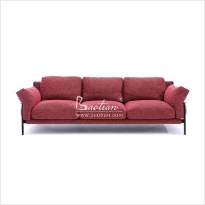 China Chesterfield SOFA Modern fabric cotton sofa with feather cushions for sale