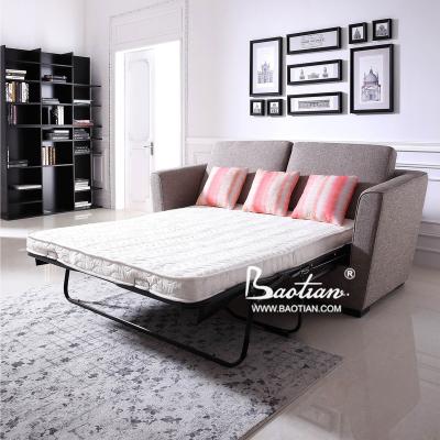 China 3 fold fabric SOFA BED two seater SLEEPER SOFA BED with spring mattress for sale