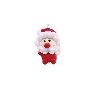 China TRENDY Christmas Tree Snowman House Resin Charms Pendants For Jewelry Making Earring Necklace Accessories DIY for sale