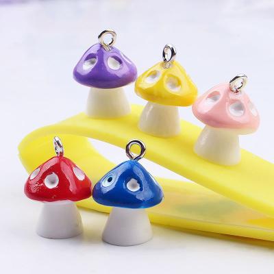 China FASHIONABLE Cute Mushroom Resin Charms Pendants For Jewelry Making Accessories DIY Findings Bracelet Earrings Necklace Crafts for sale