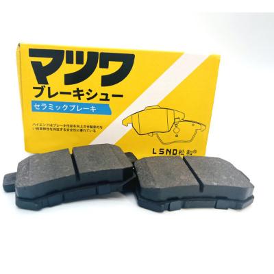 China Factory direct car carbon auto spare parts ceramic brake pad for ISUZU ALTO D398 for sale