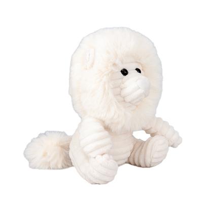 China Wholesale Custom Logo Eco-friendly Material Plush Juguetes Stuffed Lion Toy 8 Inches Beige White Children Brinquedo Soft Animal Toys for sale