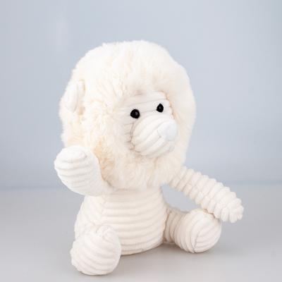 China Cute Soft White Stuffed Plush Toy Stuffed Animal Love Lion Eco-friendly Material Customized Cute Valentine's Day Gift for sale