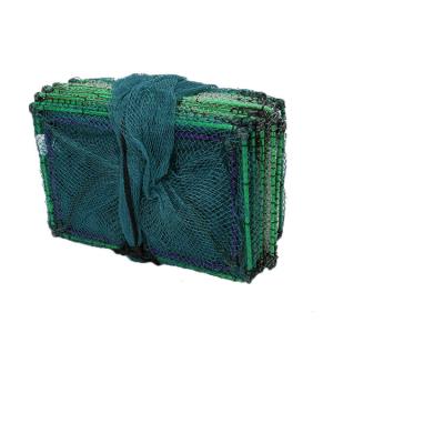 China Sea China Green Foldable Crab Fish Pot Shrimp Mesh Crayfish Spring Trap Fishing Nets Sale for sale