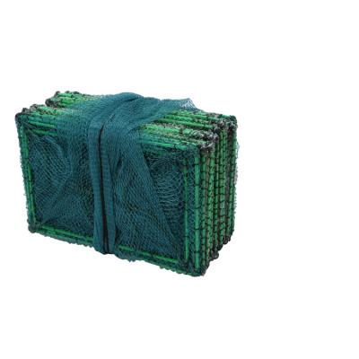 China Hot-selling Foldable Sea Factory 10.4m Mesh Fishing Net Trap With Iron Frame for sale