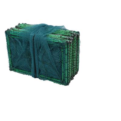 China Foldable Crab Fishing Traps Mesh Fish Net Crayfish Pot Sea Professional PE for sale