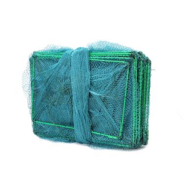 China Foldable Long Sea Fish Trap Agriculture Fishing Traps For Shrimp Crab Lobster 40cm*50cm for sale