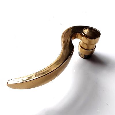 China New Modern Zinc Alloy Plated Gold Color Door Handle Door Handle Lever Handle for sale