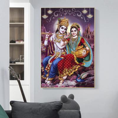 China Asian Elephant God Modern Art Painting Wall Picture Decorative Canvas Prints Living Room Home Decor for sale