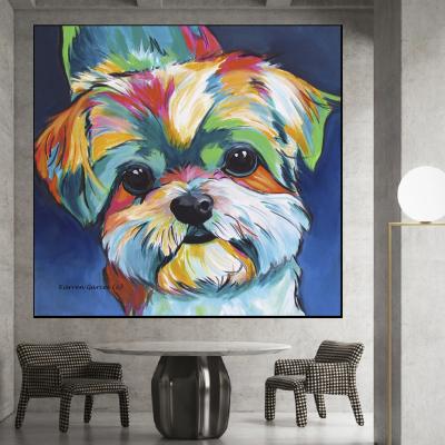 China Dog and Cat Animail Canvas Painting Wall Funny Modern Art Pictures Nordic Posters and Print Decor Kids Room Home Decor for sale