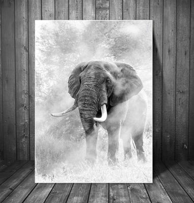 China Modern African Wild Elephant Wall Art Canvas Paintings On The Wall Art Posters And Prints Animals Canvas Picture For Living Room Decoration for sale