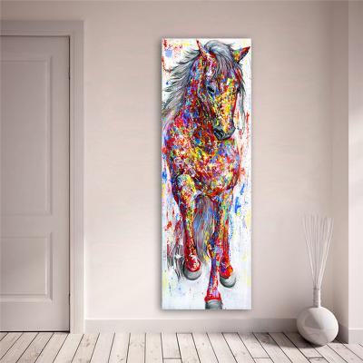 China Modern The Horse Wall Art Paintings Canvas Pictures Animal Standing Wall Posters For Living Room Home Decor No Frame for sale