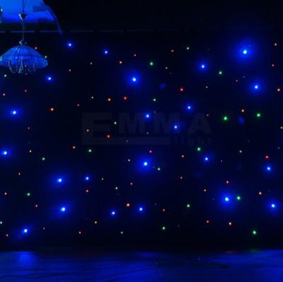 China blue Starcloth, Star cloth, DJ Booth Deck Stand Curtain, Backdrop, Multi LED, DJ for sale