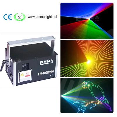 China Mini housing 5w rgb laser light ,ILDA 5 watt RGB laser projector, 5000mw full color laser for sale