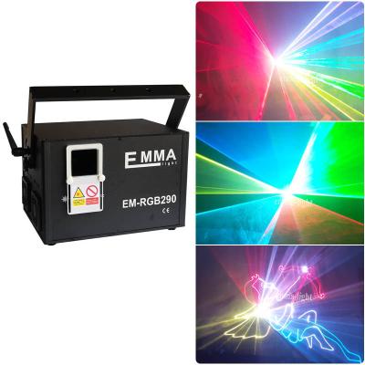 China New 7W RGB Full Color Laser Light , High Power 7000MW RGB Animation Laser Projector for sale