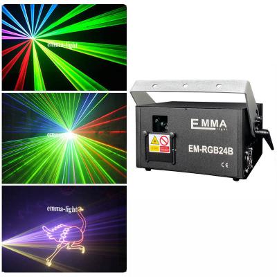 China 1.5w RGB laser 3D animation projector ILDA DMX dance bar Xmas Party Disco DJ effect Light stage Lights Show system for sale