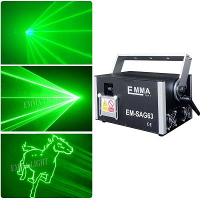 China High power 3000mw single green Animation Dj Laser Performer laser stage lighting, 3 Watt Laser ILDA for sale