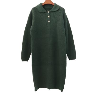 China 2021 Winter Sweater Fashion Anti-static Elegant Women Plus Size Dress for sale