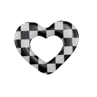 China Grid Square Checkerboard Mirror Design Adjustable Unique Griptok Heart Shape High Quality Enamel Epoxy Cell Phone Holder Stand For iPhone for sale