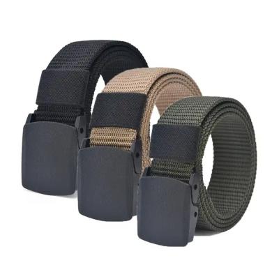 China Kellyblet Nylon Plastic Buckle Belt Men's Fabric Outdoor Belt Chasing Increasing Sports Belt for sale