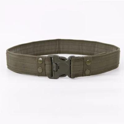 China Kellyblet Men's Canvas Cloth Belt Multicam Quick Release Buckle Outdoor Tactical Belt Hunting Increasing Sports EVA Padding Belt for sale