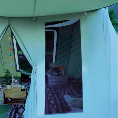 China Diagonal tie type portable factory directly supply small family moisture proof camping tent for camping for sale