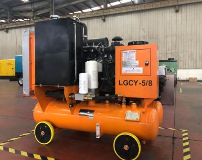 China Diesel LGCY-5/8 lubricated portable diesel motorized air compressor from China to YOU for sale