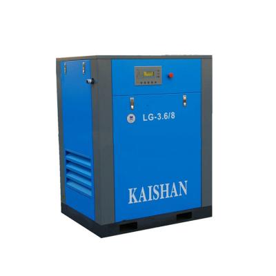 China KAISHAN LG-3.6/8G 0.8mpa oil free electric stationary motor air compressors screw air-compressors for sale