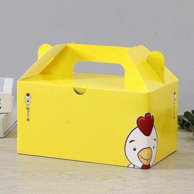 China Customized Recycled Materials Take Away Food Package Disposal Rack Roast Chicken Boxes for sale