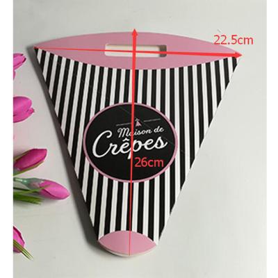 China Eco-Friendly Factory Price Recyclable Chinese PE Liner Take Out Fast Food Grade Paper Pancake Cone for sale