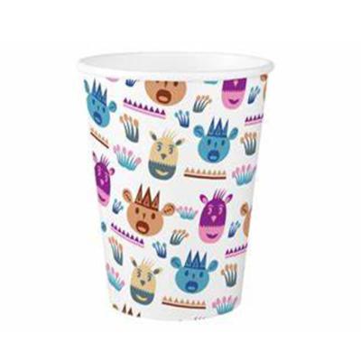 China Customized Biodegradable Cardboard PLA Liner Printed Rib Recycled Coffee Paper Cardboard Hot Cup for sale