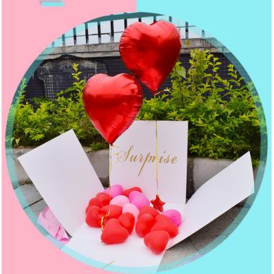 China Recycled materials party surprise box balloon shake voice surprise tiktok girlfriend birthday cake gift flower mystery cardboard for sale