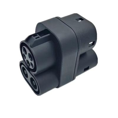 China PC Standard Certified CCS1 Adapter Have IP55 Waterproof CCS1 To CCS2 Adapter Chademo CCS Adapter for sale