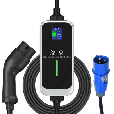 China APP Control Electric Home Charger Box 32A 7KW Type2 Portable Car Charger for sale