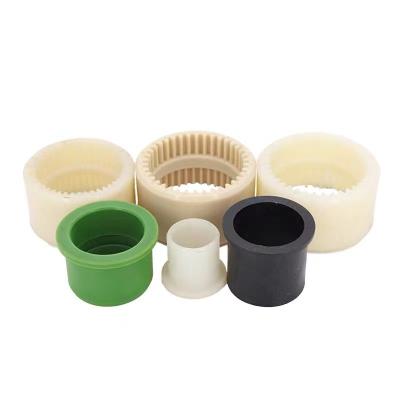 China High quality customized cnc machining cnc aluminum plastic/nylon/pom/delrin/peek turned machined plastic parts for sale