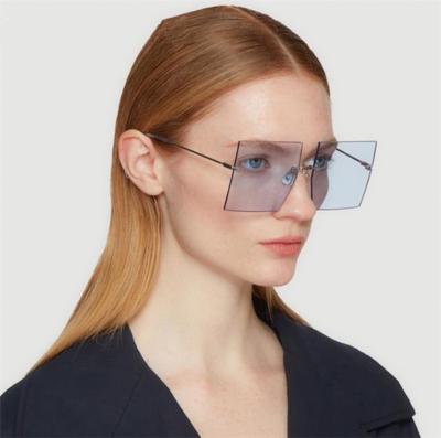 China Fashion Sunglasses MN16085 Hot Sale Sunglasses Customization Made In China Eyewear Manufacturer Wholesale Woman Fashion Square Rimless Sunglasses for sale